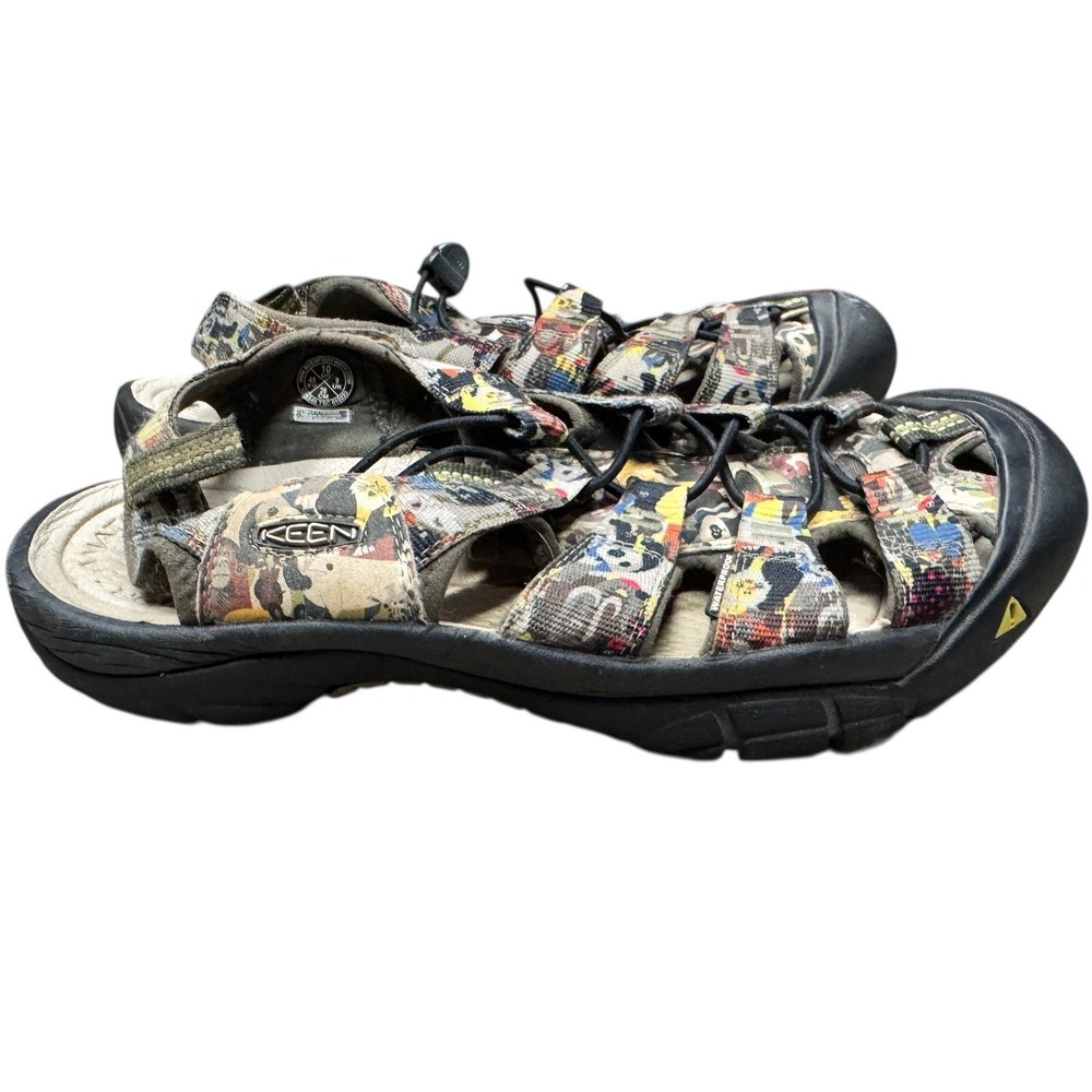KEEN Newport H2 Water Sandals Multi Color Graphic Print Men Size 10 EU 43 Retro